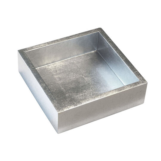 Silver Lacquer Cocktail Napkin Holder